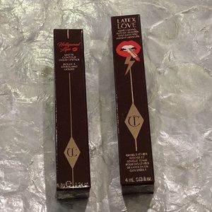 NEW Charlotte Tilbury 2 BUNDLE Rising Star Hollywood Lips & Latex Love Studio 64